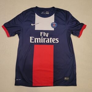 Nike Kids Navy and Red Soccer Jersey